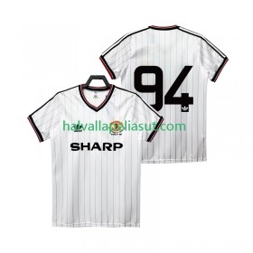 Jalkapallo Pelipaidat/Peliasut Manchester United 94 1983 1984 Retro Vieraspaita Lyhythihainen